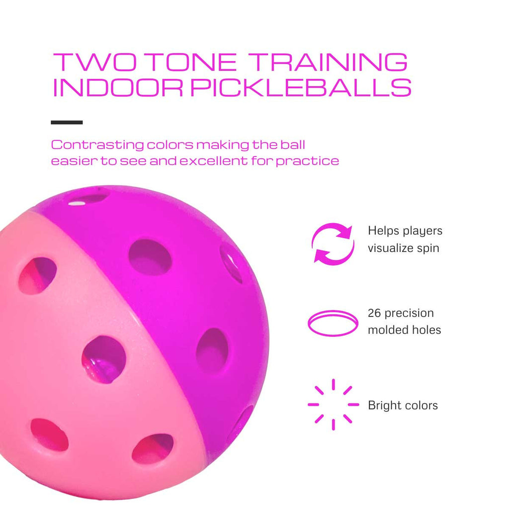 Gamma Indoor Training Pickleball Balls (Pack of 12) - RacquetGuys.ca