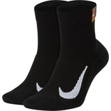 Nike Court Multiplier Max Socks 2 Pack (Black)
