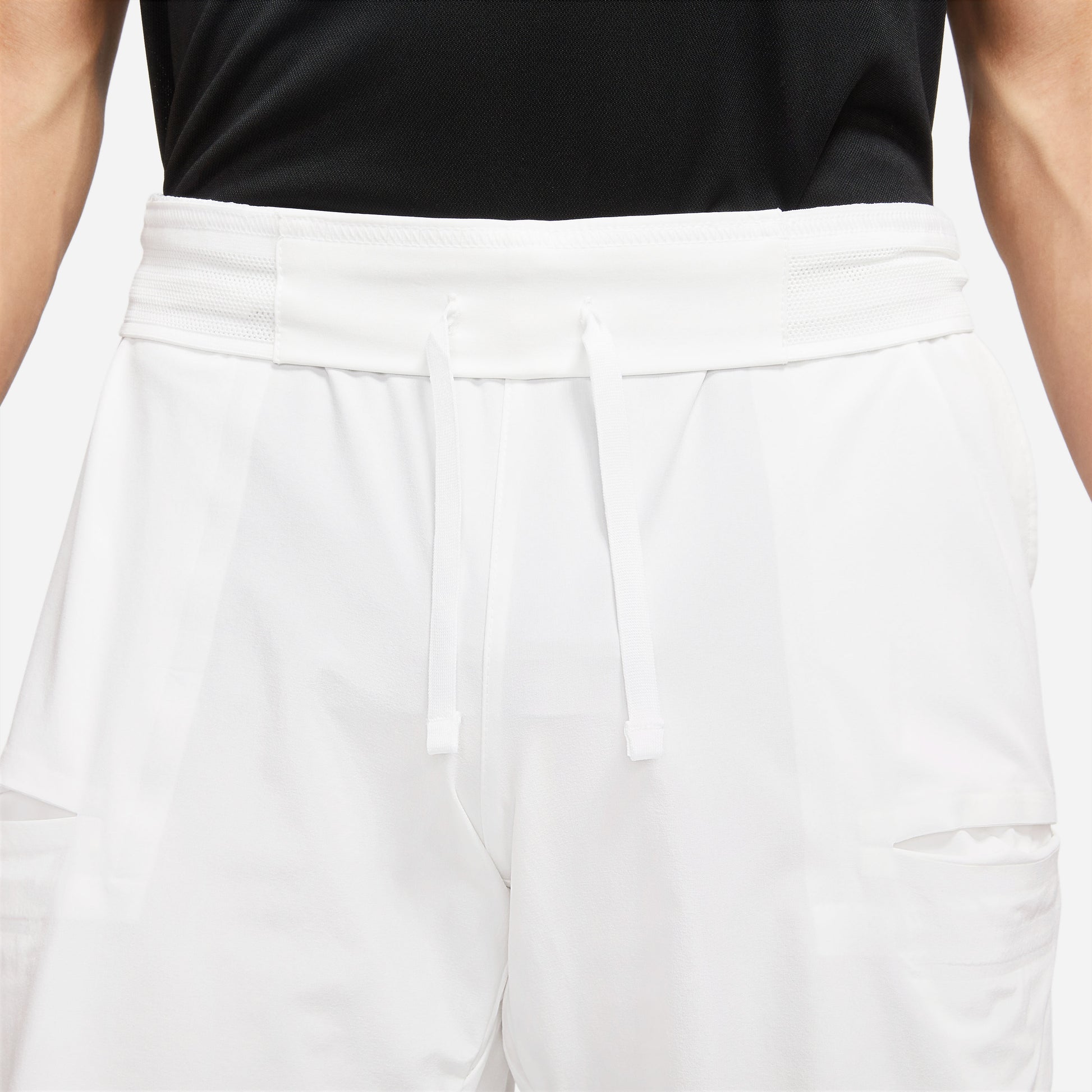 Nike Men's Dri-FIT Slam Shorts (White/Black) - RacquetGuys.ca