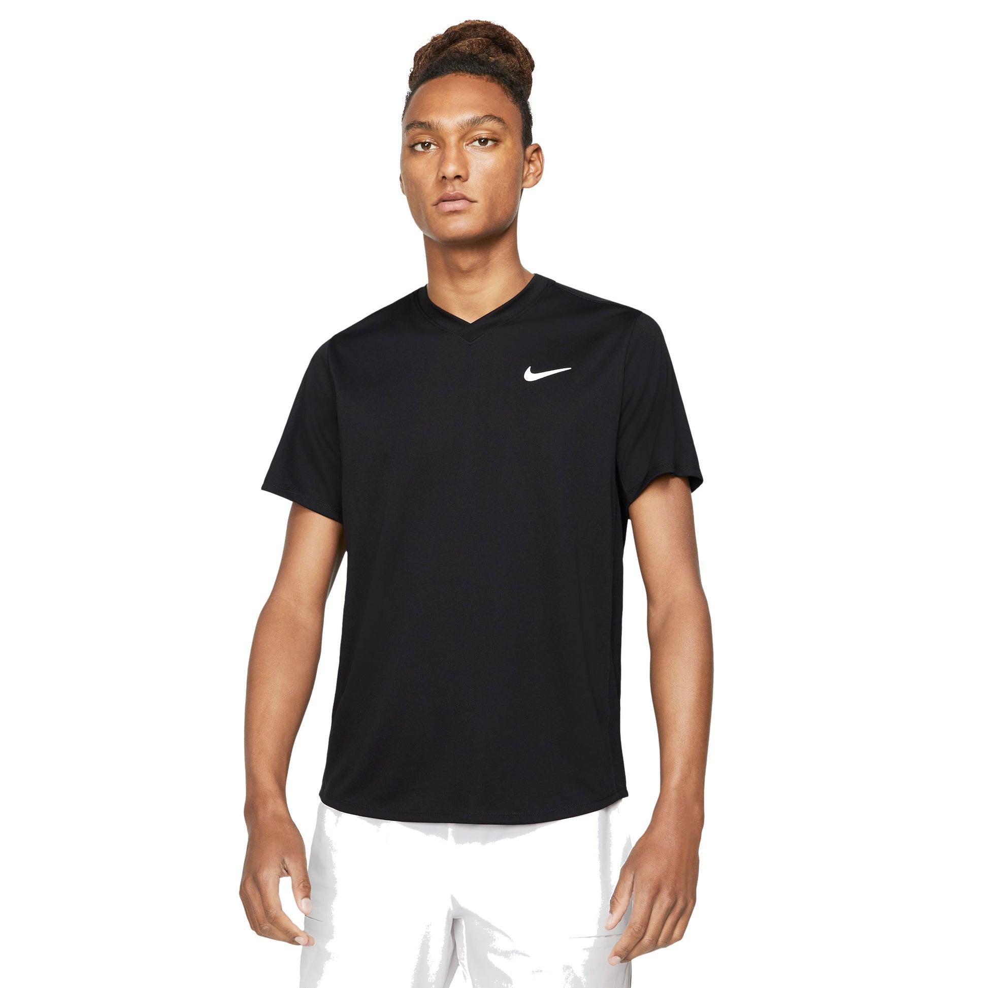 Nike Men's Dri-FIT Victory Top (Black/White) - RacquetGuys.ca