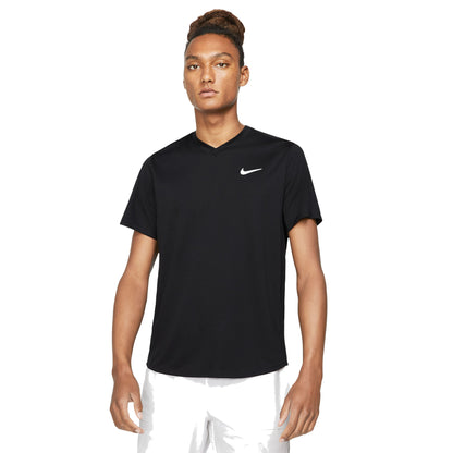 Nike Men's Dri-FIT Victory Top (Black/White) - RacquetGuys.ca