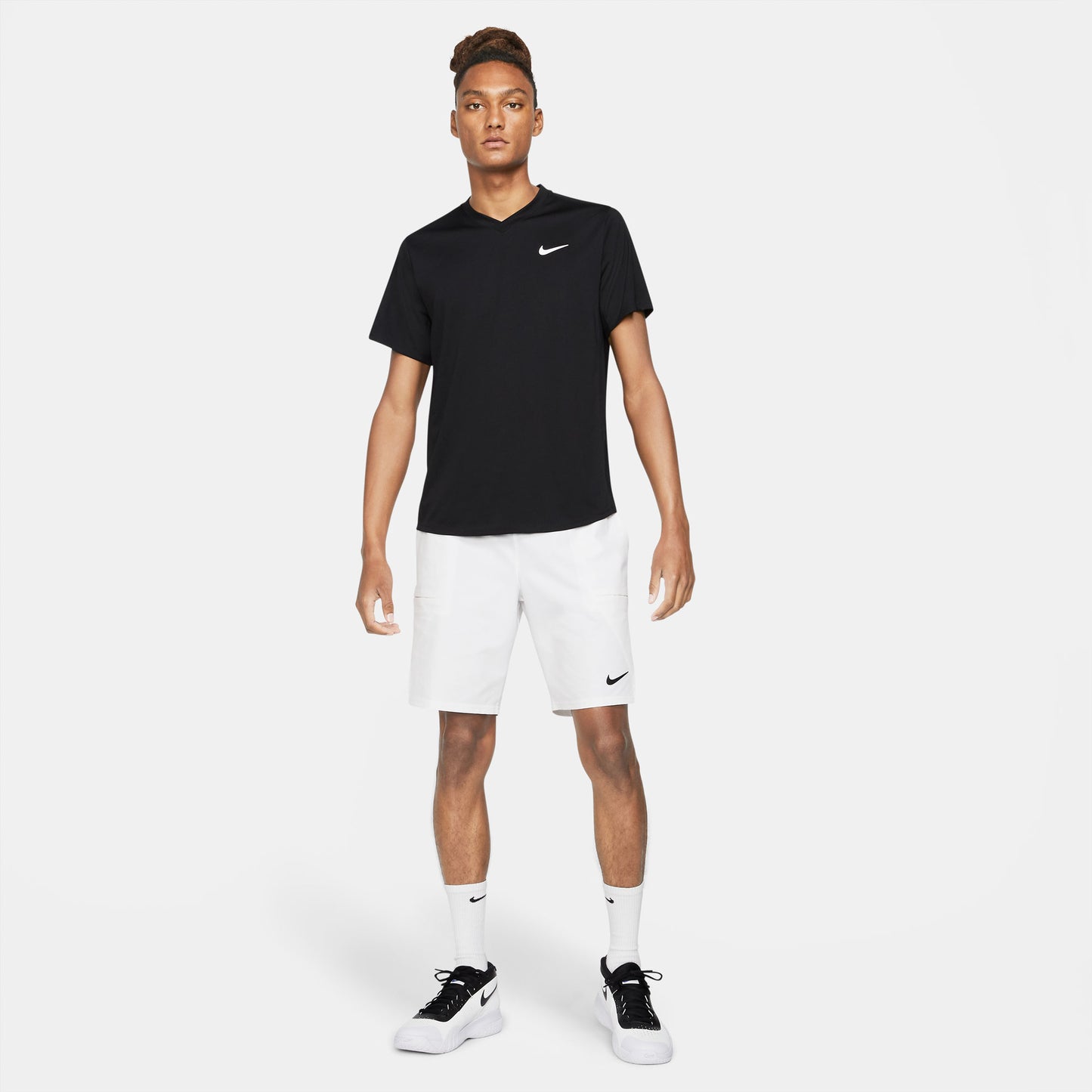 Nike Men's Dri-FIT Victory Top (Black/White) - RacquetGuys.ca