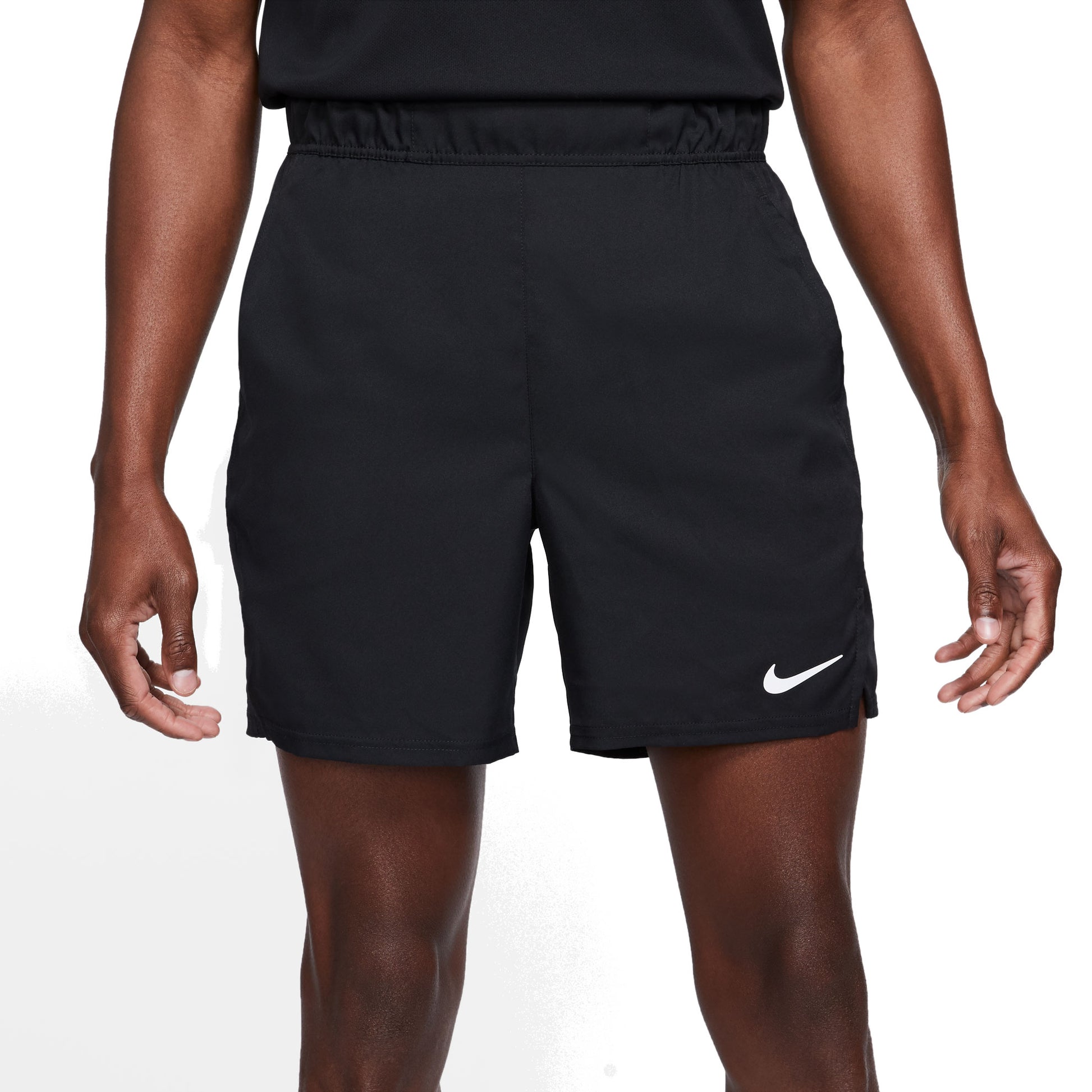 Nike Men's Dri-FIT Victory 7-Inch Shorts (Black/White) - RacquetGuys.ca