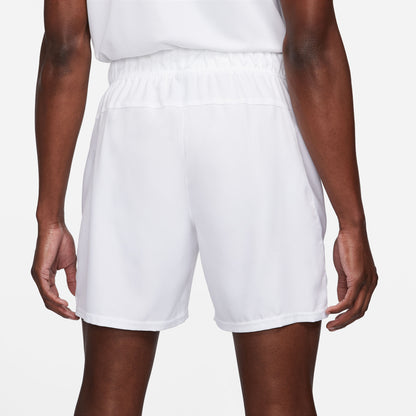 Nike Men's Dri-FIT Victory 7-Inch Shorts (White/Black) - RacquetGuys.ca