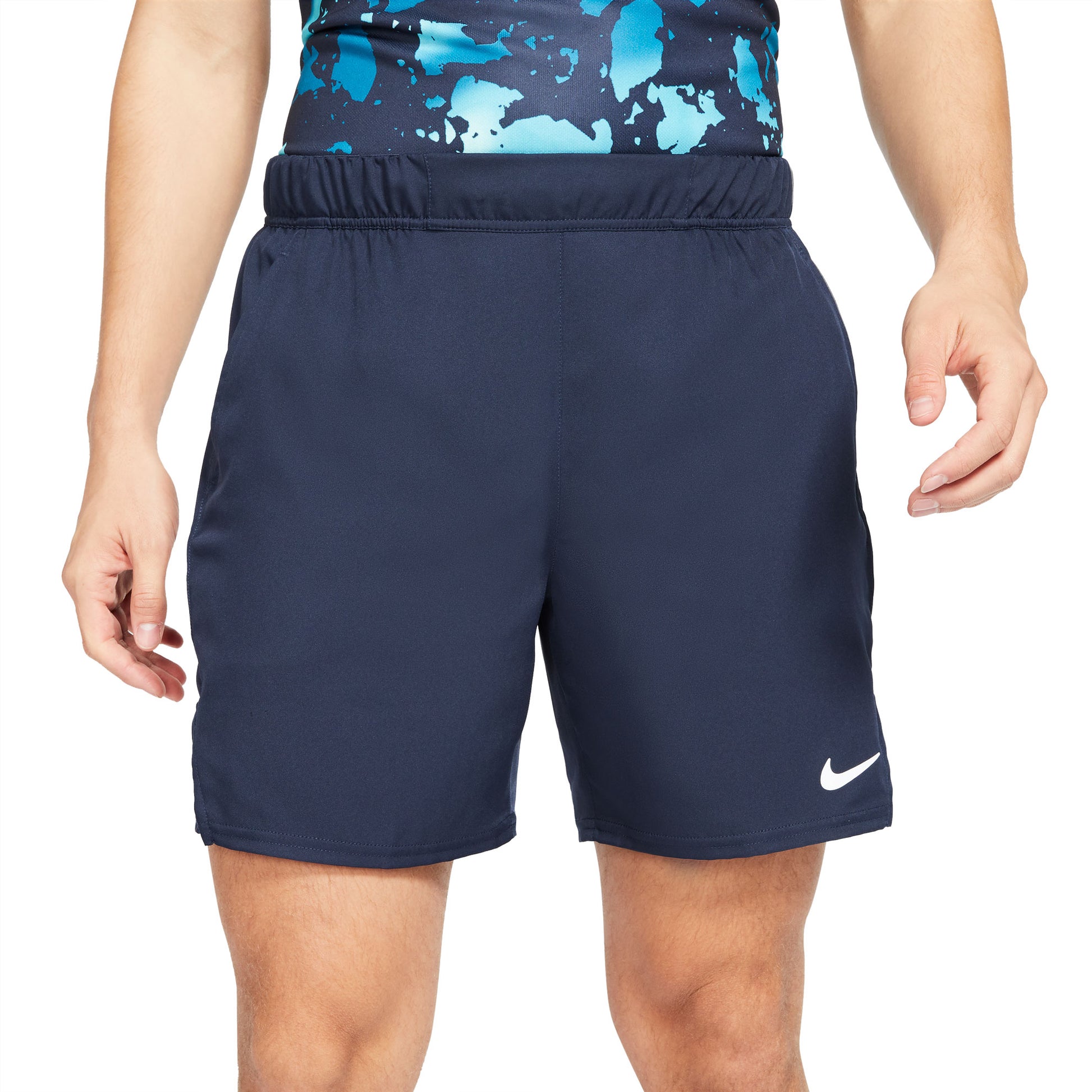 Nike Men's Dri-FIT Victory 7-Inch Shorts (Obsidian/White) - RacquetGuys.ca