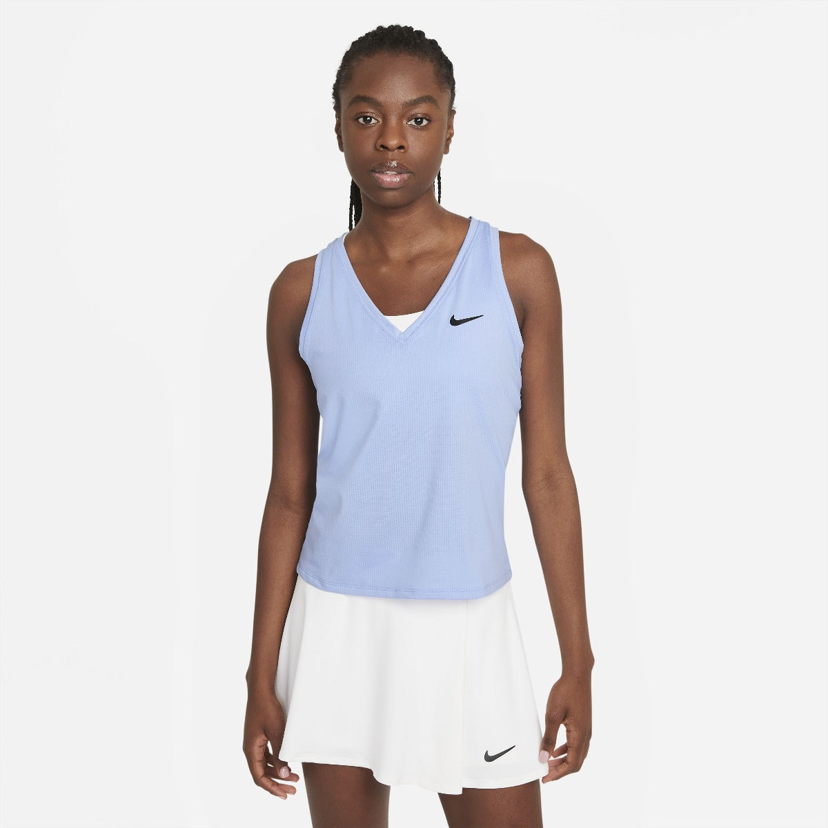 Nike Women's Dri-FIT Victory Tank (Aluminum/Black) - RacquetGuys.ca