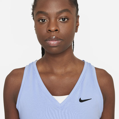Nike Women's Dri-FIT Victory Tank (Aluminum/Black) - RacquetGuys.ca