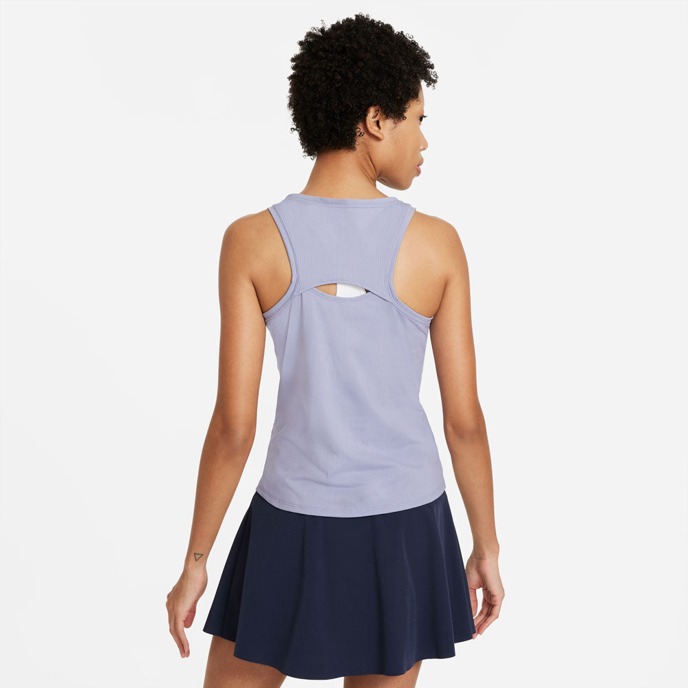 Nike Women's Dri-FIT Victory Tank (Indigo Haze/White) - RacquetGuys.ca
