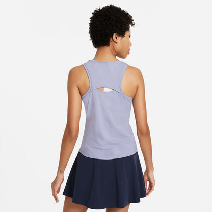 Nike Women's Dri-FIT Victory Tank (Indigo Haze/White) - RacquetGuys.ca