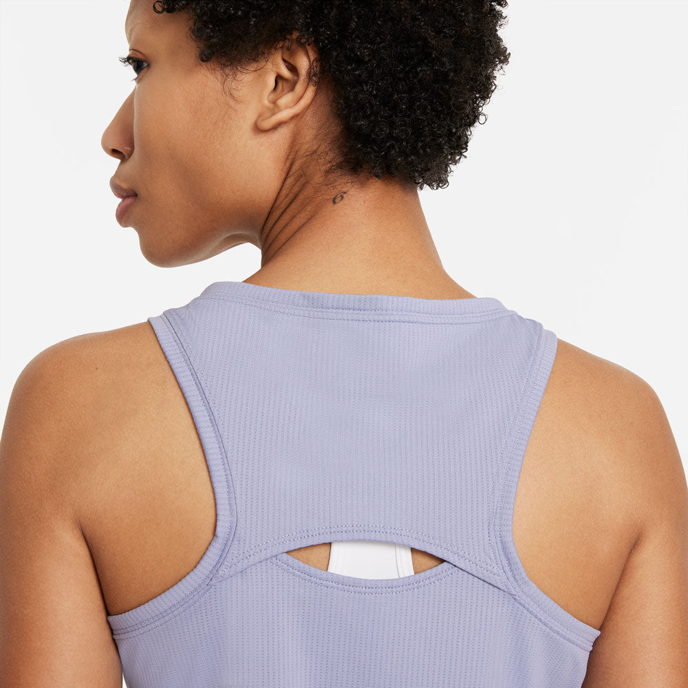 Nike Women's Dri-FIT Victory Tank (Indigo Haze/White) - RacquetGuys.ca