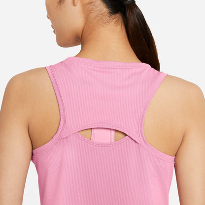 Nike Women's Dri-FIT Victory Tank (Elemental Pink/White) - RacquetGuys.ca
