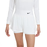 Nike Women's Dri-FIT Advantage Short (White/Black)