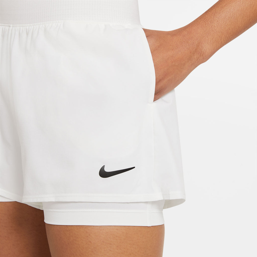Nike Women's Dri-FIT Victory Shorts (White/Black)