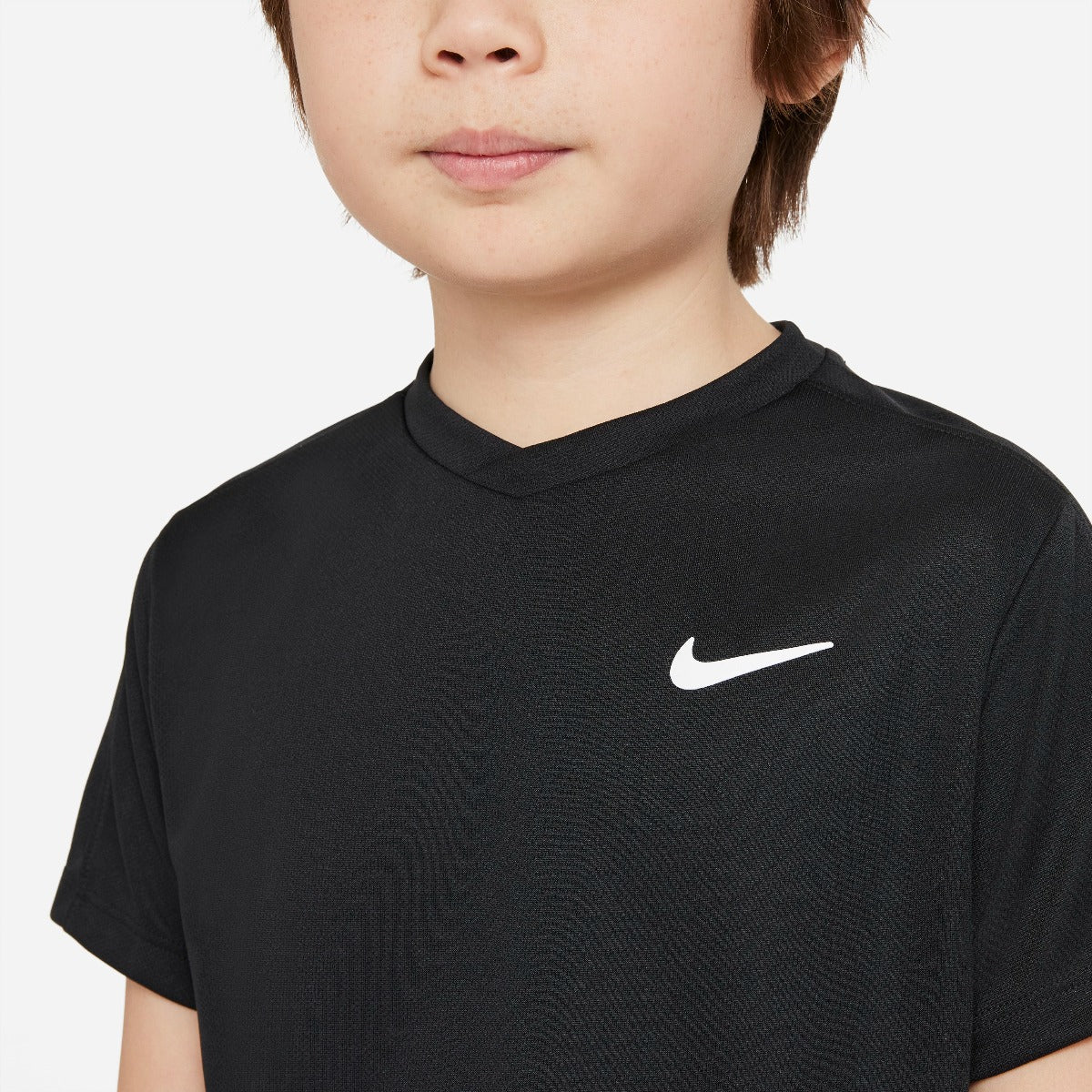 Nike Boys' Dri-FIT Victory Top (Black/White) - RacquetGuys.ca