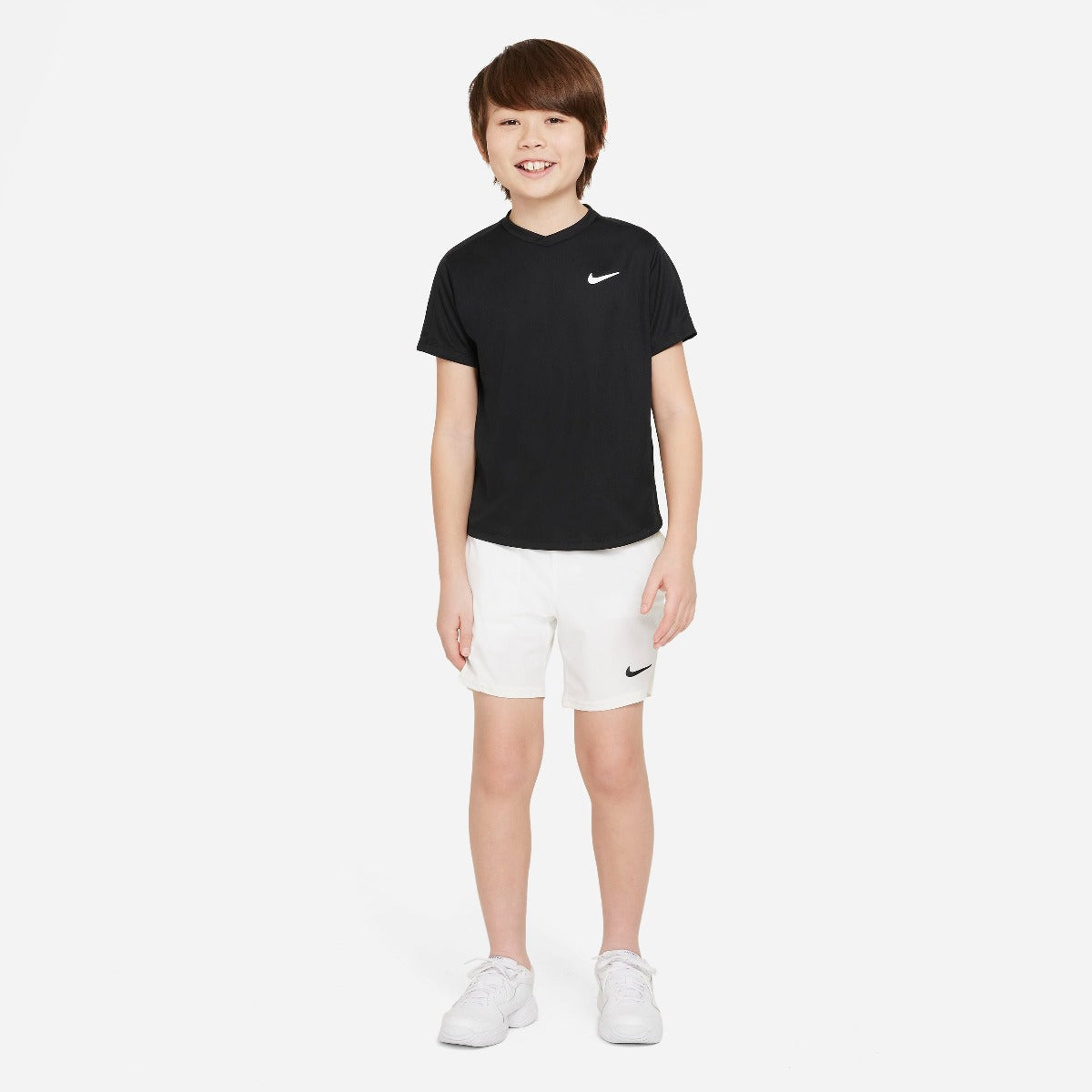 Nike Boys' Dri-FIT Victory Top (Black/White) - RacquetGuys.ca
