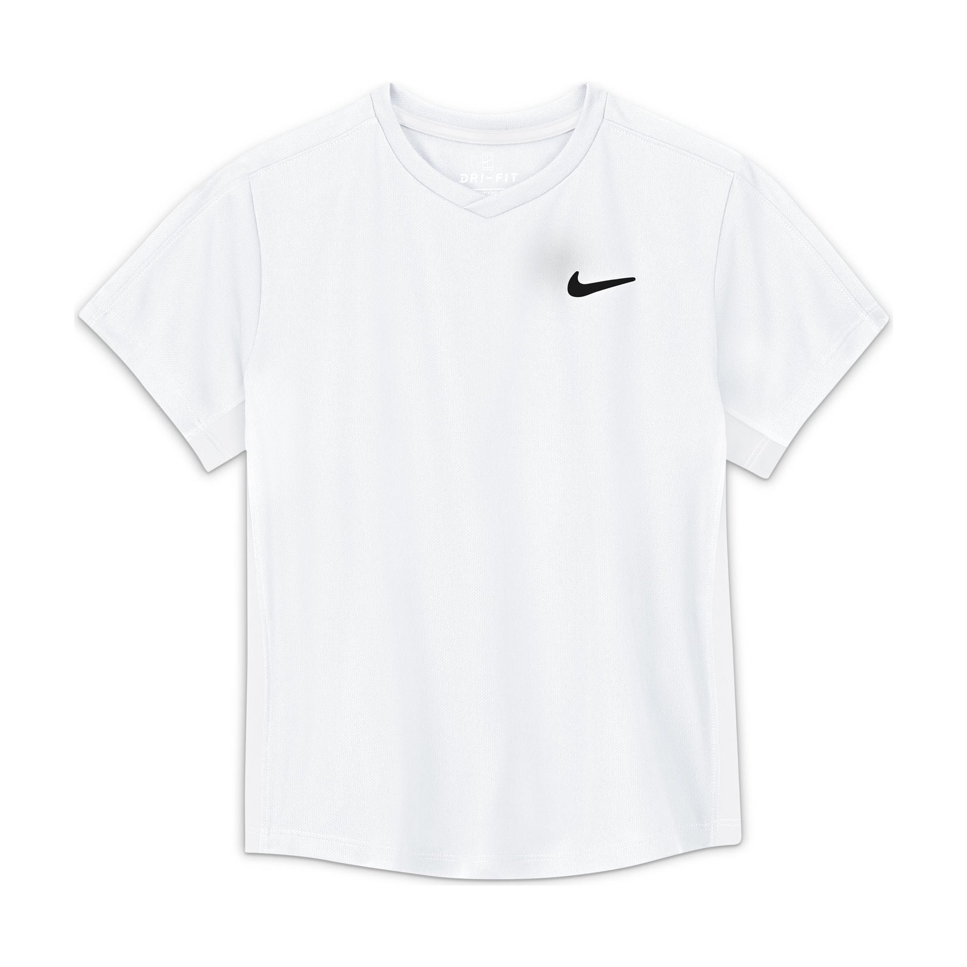 Nike Boys' Dri-FIT Victory Top (White/Black) - RacquetGuys.ca
