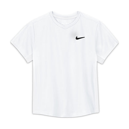 Nike Boys' Dri-FIT Victory Top (White/Black) - RacquetGuys.ca