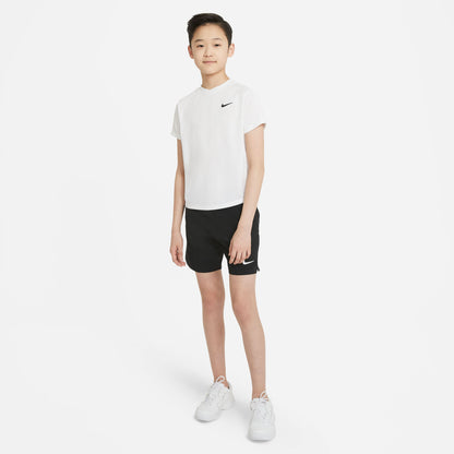 Nike Boys' Dri-FIT Victory Top (White/Black) - RacquetGuys.ca