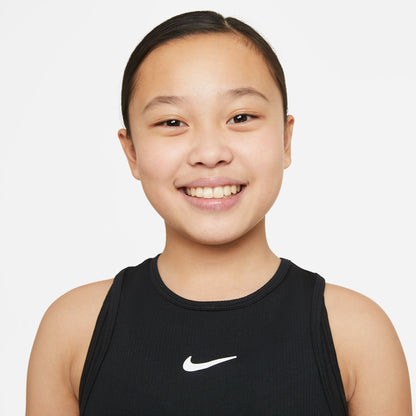 Nike Girls' Dri-FIT Victory Tank (Black/White) - RacquetGuys.ca