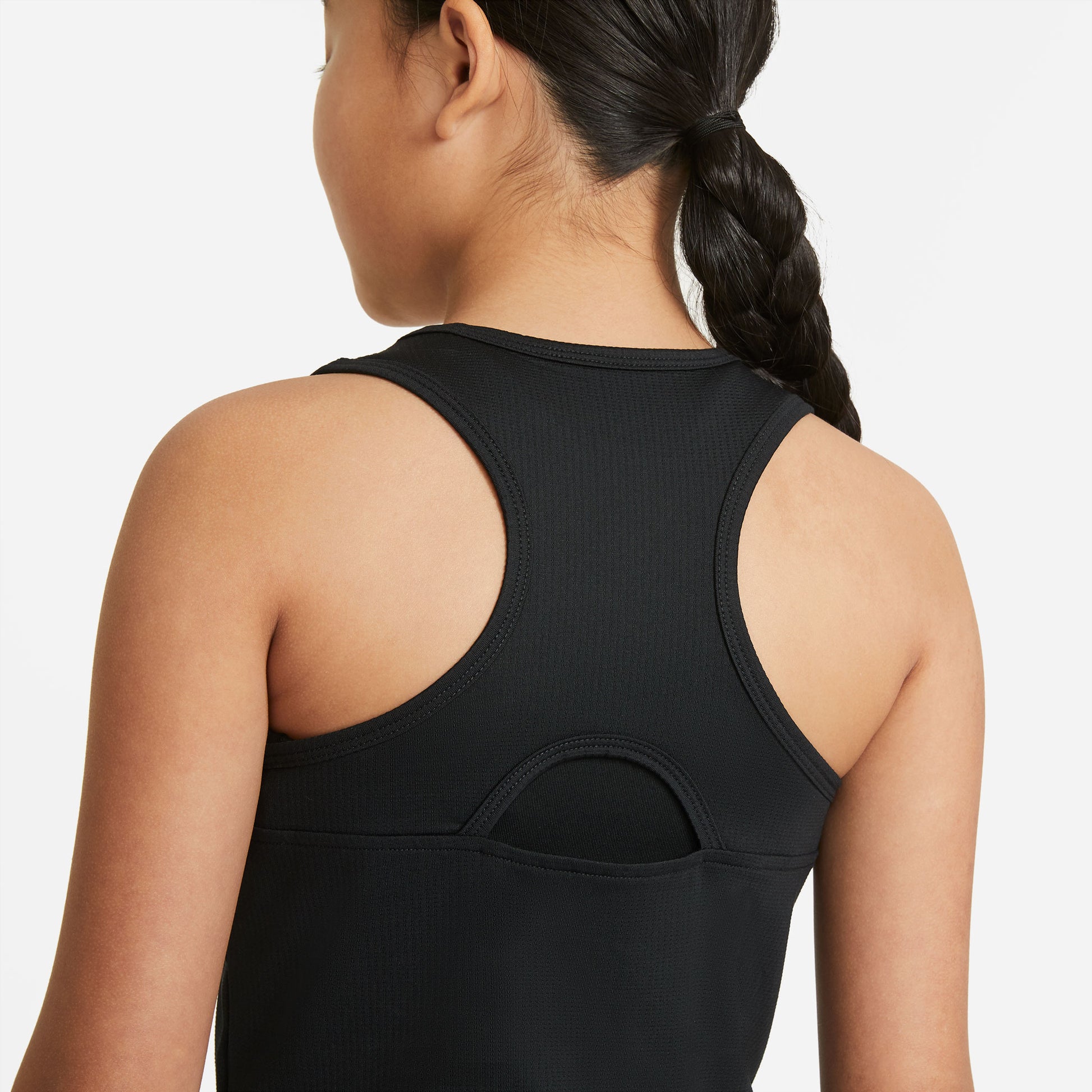 Nike Girls' Dri-FIT Victory Tank (Black/White) - RacquetGuys.ca