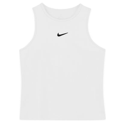 Nike Girls' Dri-FIT Victory Tank (White/Black) - RacquetGuys.ca