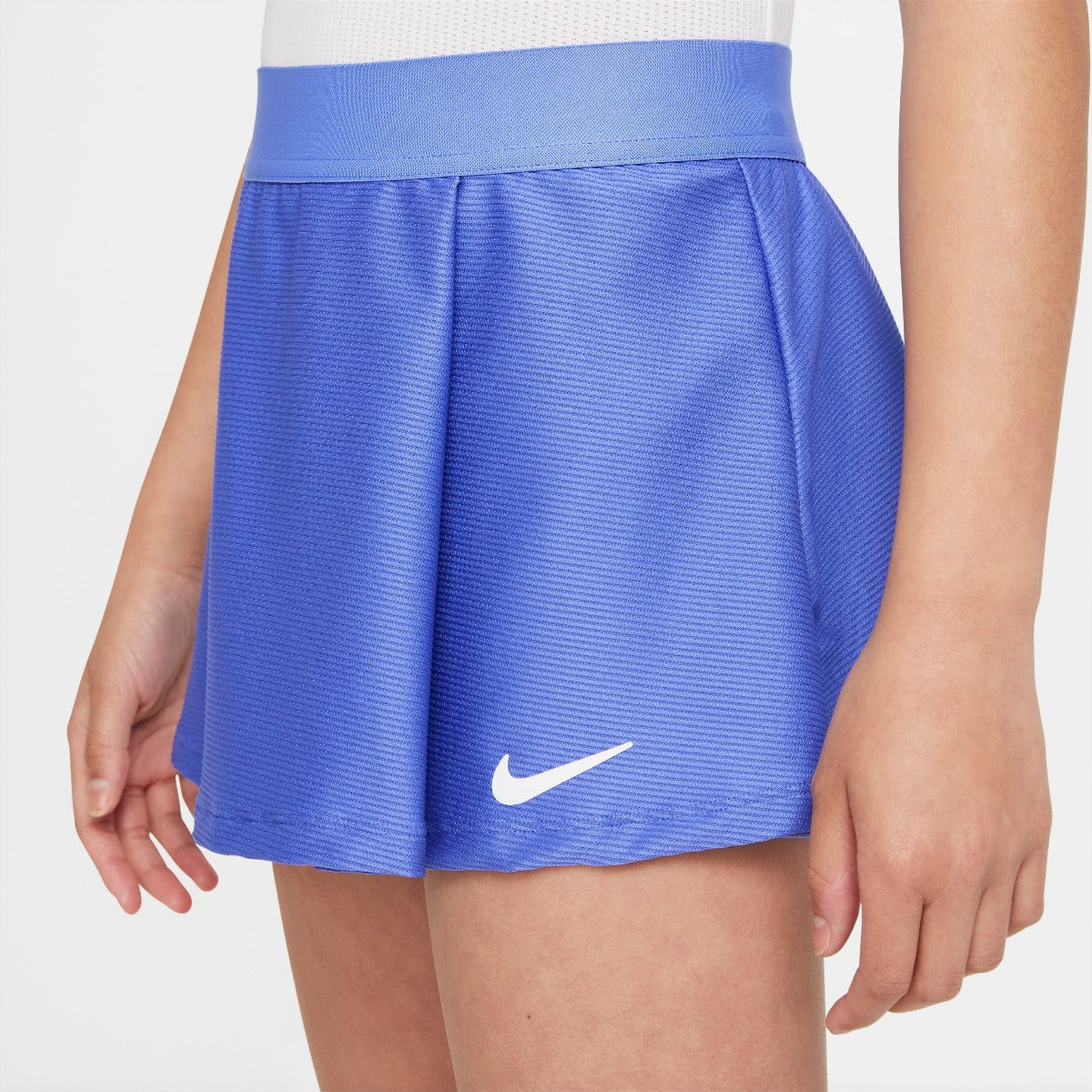 Nike Girls Dri-FIT Victory Flouncy Skirt (Sapphire/White) - RacquetGuys.ca