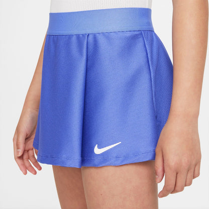 Nike Girls Dri-FIT Victory Flouncy Skirt (Sapphire/White) - RacquetGuys.ca