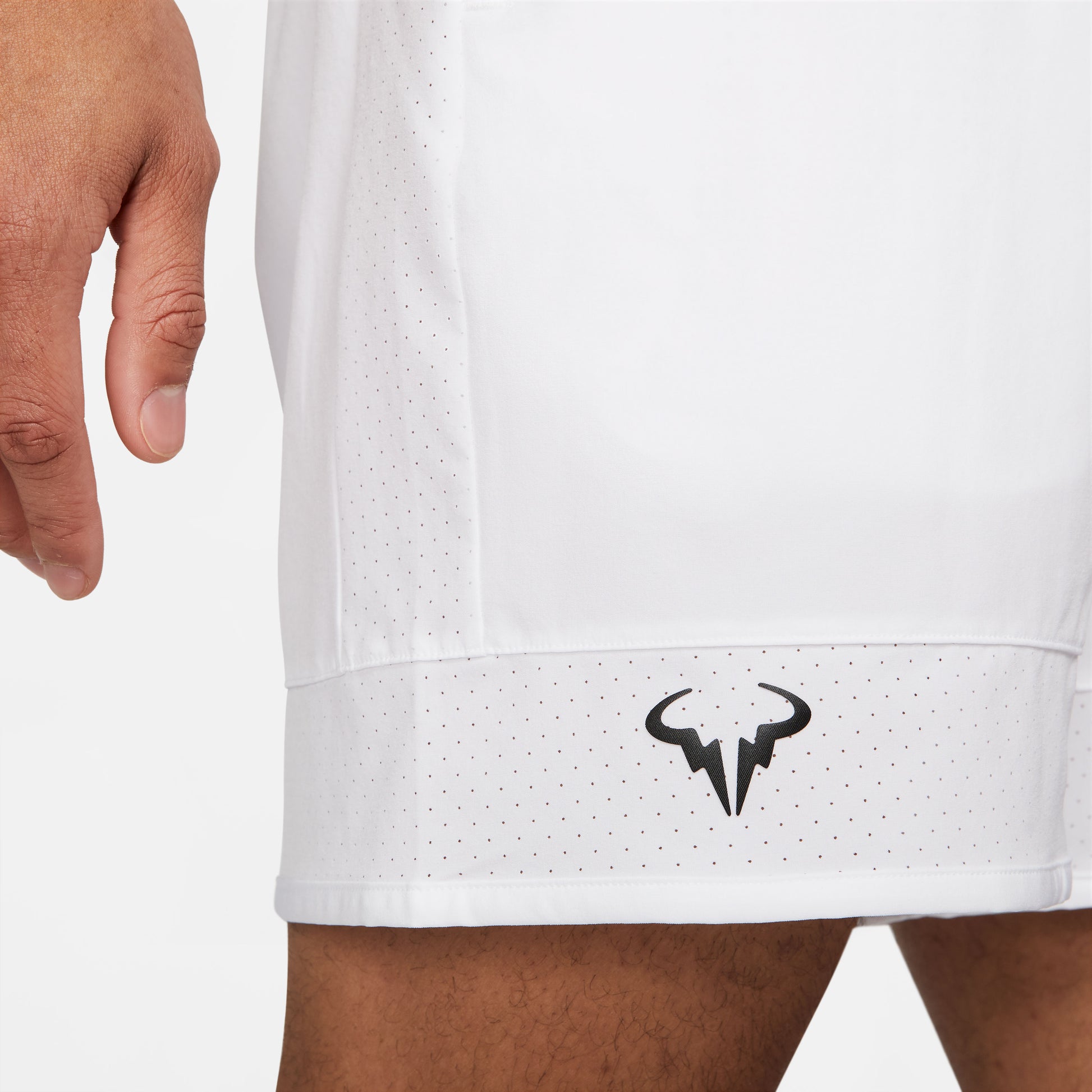 Nike Men's Rafa Dri-FIT ADV 7 Inch Shorts (White/Black) - RacquetGuys.ca