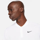 Nike Men's Dri-FIT Blade Polo (White/Black) - RacquetGuys.ca