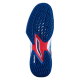 Babolat Jet Mach 3 AC Men's Tennis Shoe (White/Blue) - RacquetGuys.ca