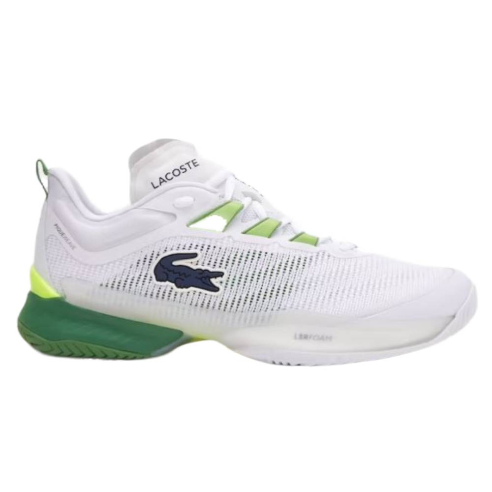 Lacoste AG-LT23 Ultra Men's Tennis Shoes (White/Green) | RacquetGuys.ca