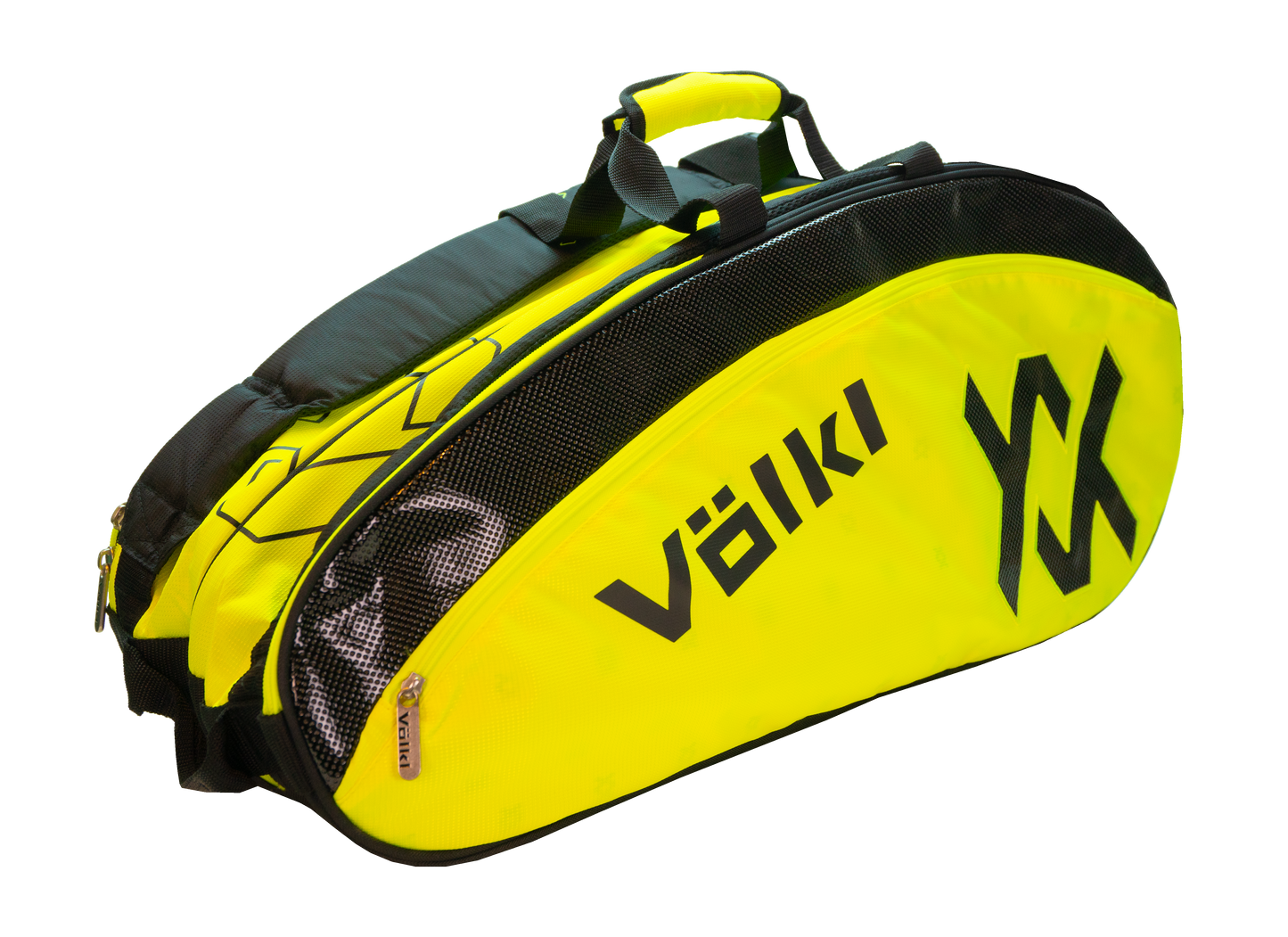 Volkl Tour Combi 6 Pack Racquet Bag (Neon Yellow/Black) - RacquetGuys.ca