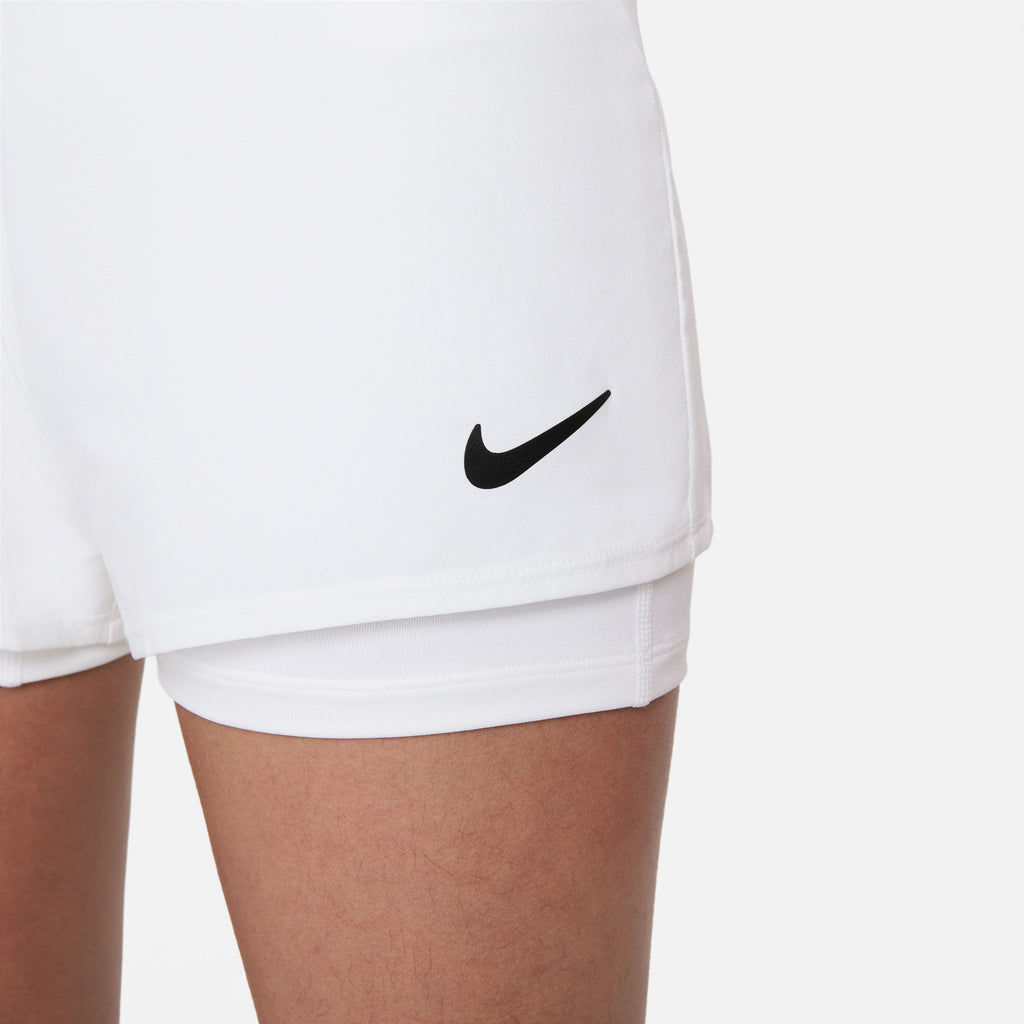 Nike Girls' Dri-FIT Victory Shorts (White/Black)