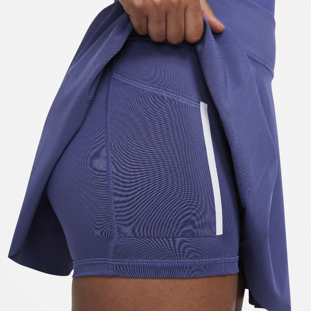 Nike Women's Dri-FIT Club Tennis Skirt (Dark Purple) | RacquetGuys.ca