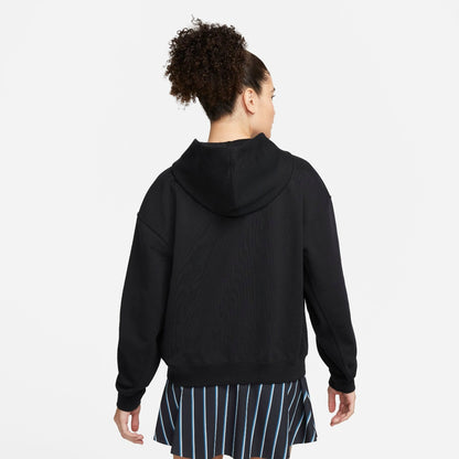 Nike Women's Fleece Heritage Tennis Hoodie (Black) - RacquetGuys.ca
