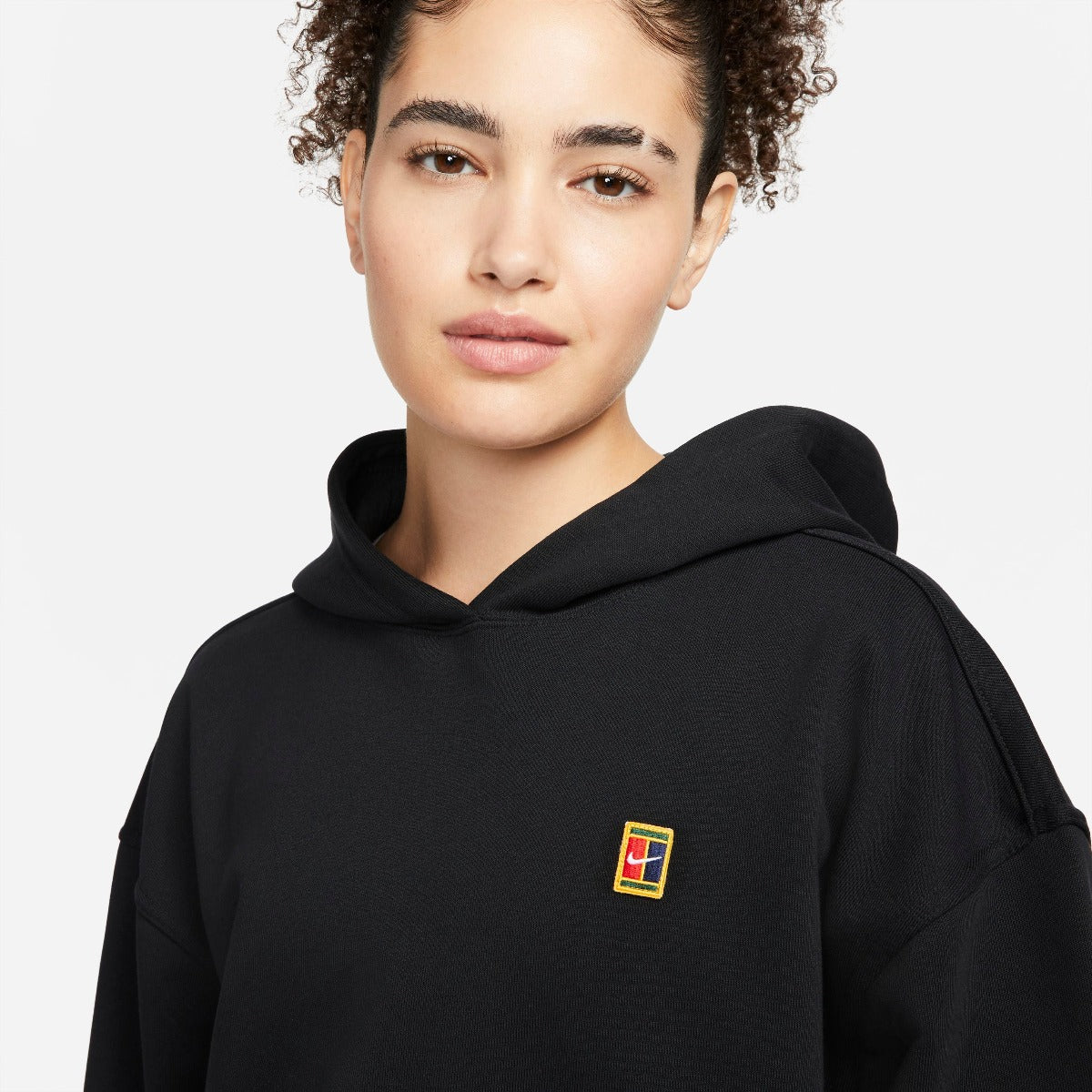 Nike Women's Fleece Heritage Tennis Hoodie (Black) - RacquetGuys.ca