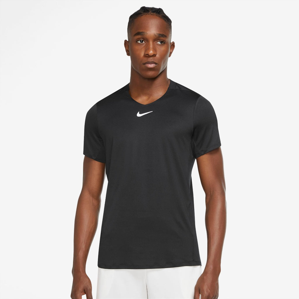 Nike Men's Dri-FIT Advantage Top (Black/White) | RacquetGuys.ca