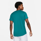 Nike Men's Dri-FIT Advantage Zip Polo (Bright Spruce/White) - RacquetGuys.ca