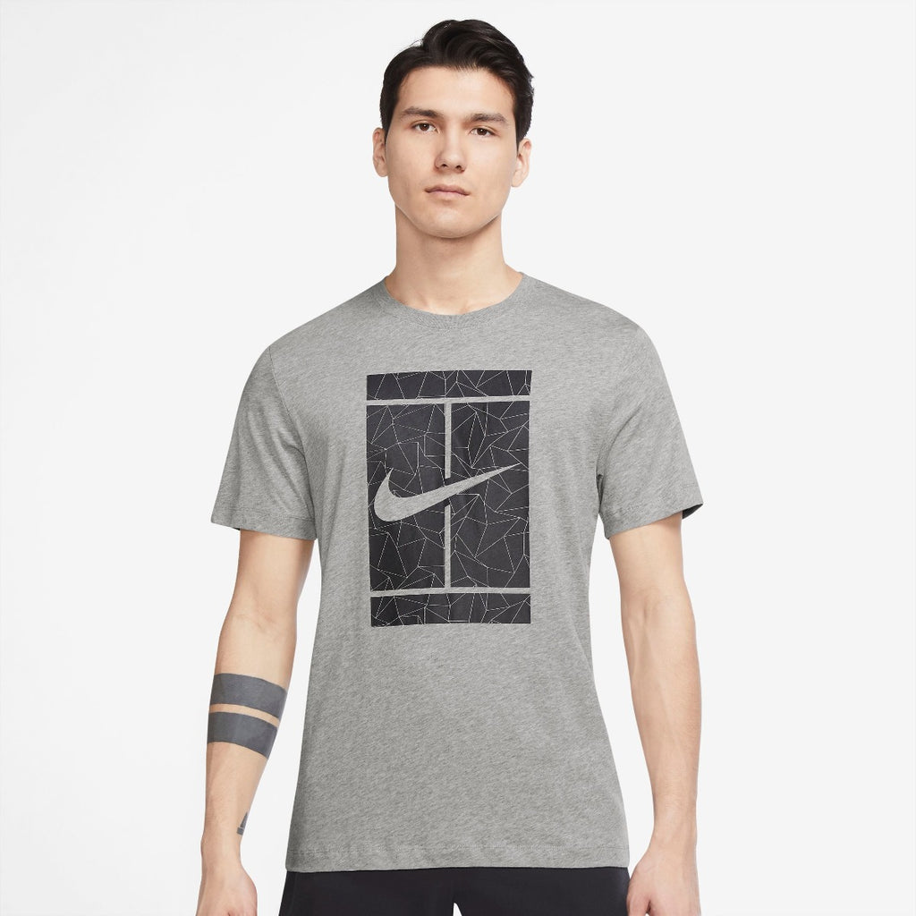 Nike Men's Seasonal Tennis Top (Grey) - RacquetGuys.ca