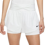 Nike Women's Dri-FIT Advantage Novelty Short (White) - RacquetGuys.ca