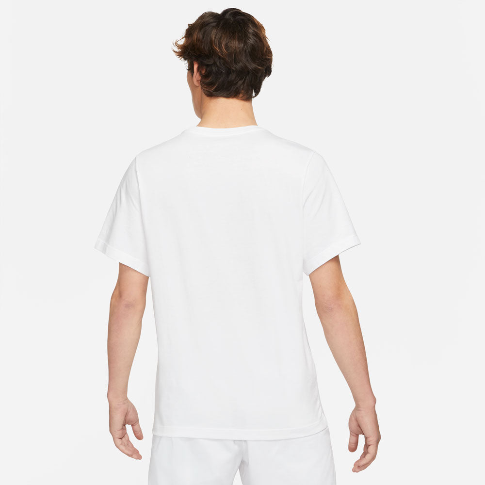 Nike Men's Seasonal NikeCourt Top (White/Blue) - RacquetGuys.ca