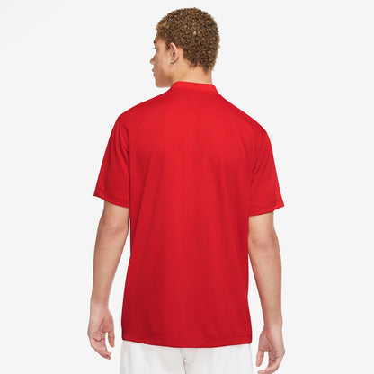 Nike Men's Dri-FIT Victory Blade Solid Polo (University Red/White) - RacquetGuys.ca