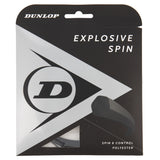 Dunlop Explosive Spin 16/1.30 Tennis String (Black)