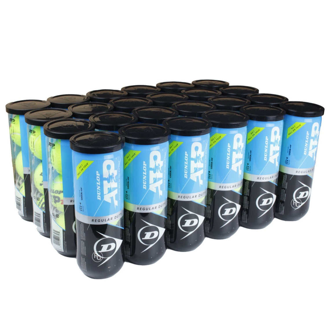 Dunlop ATP Regular Duty Tennis Balls – 24 Can Case - RacquetGuys.ca