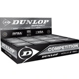 Dunlop Competition Single Yellow Dot Squash Balls (12 balls)