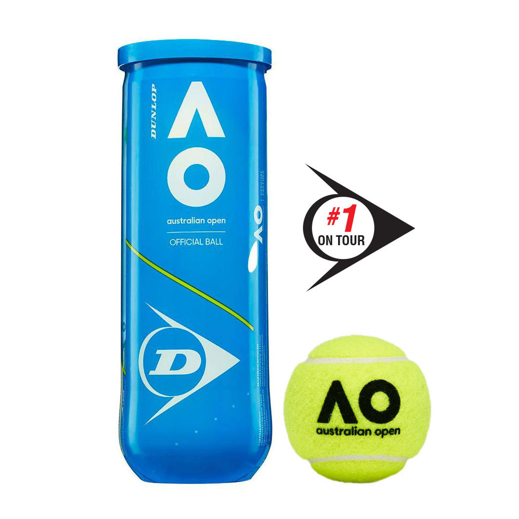 Dunlop Australian Open Extra Duty Tennis Balls - RacquetGuys.ca
