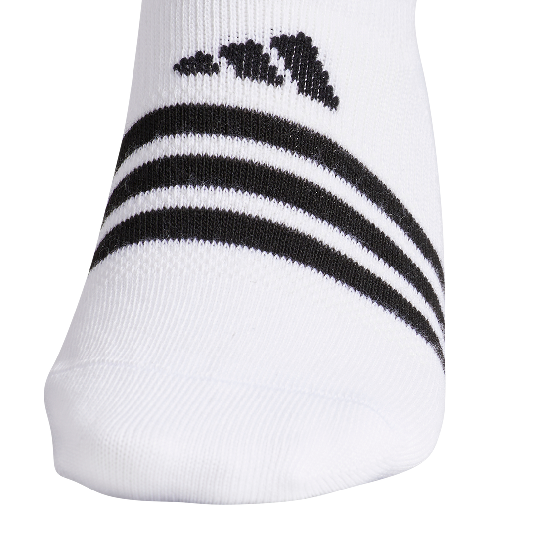 adidas Women's Superlite 3 Stripe No-Show Socks (Black/Grey/White) - RacquetGuys.ca