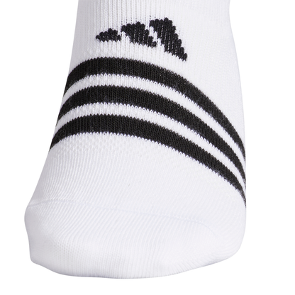 adidas Women's Superlite 3 Stripe No-Show Socks (Black/Grey/White) - RacquetGuys.ca
