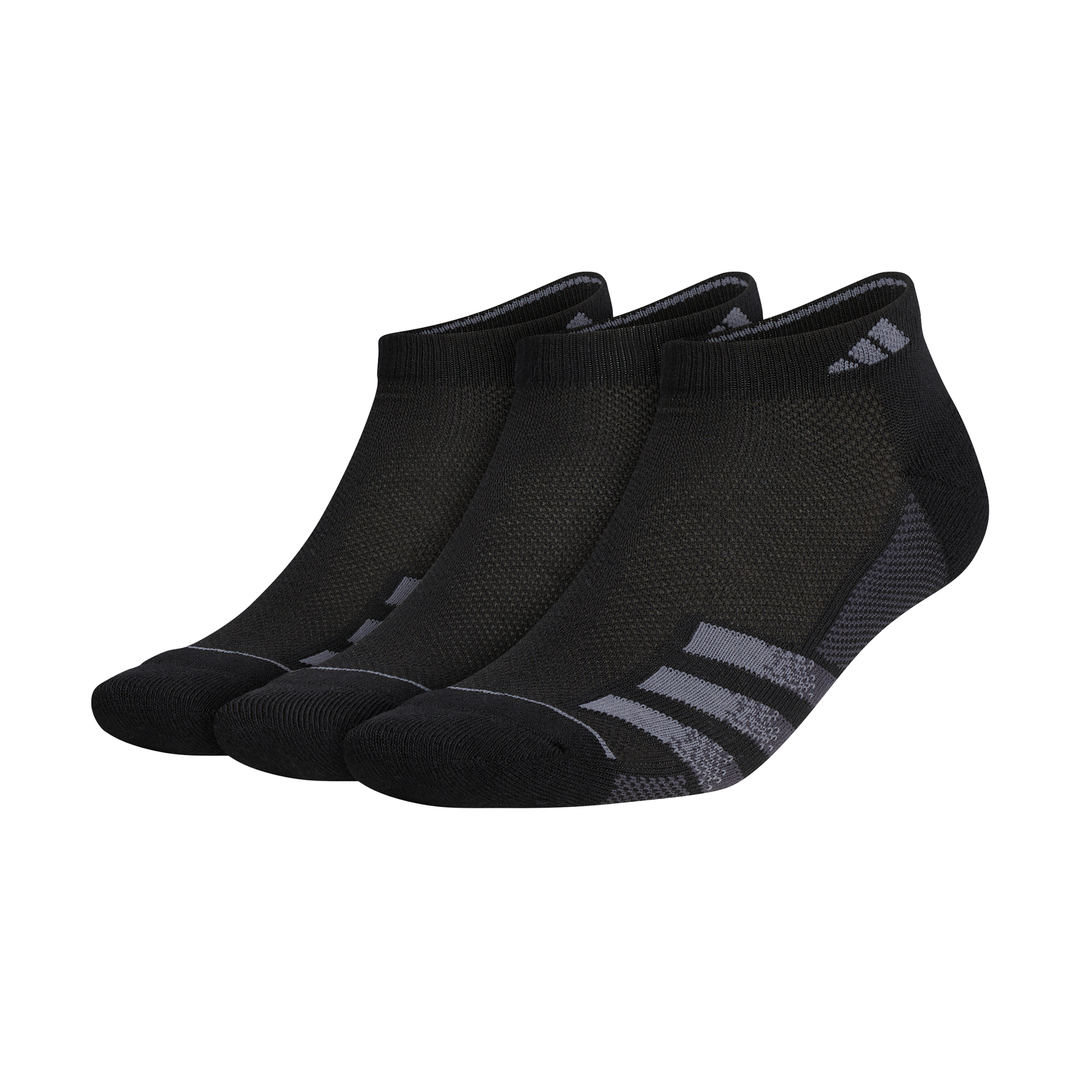 adidas Men's Superlite 3 Stripe Low-Cut Socks (Black) - RacquetGuys.ca