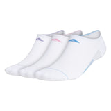 adidas Women's Superlite 3 Stripe No-Show Socks (White) - RacquetGuys.ca